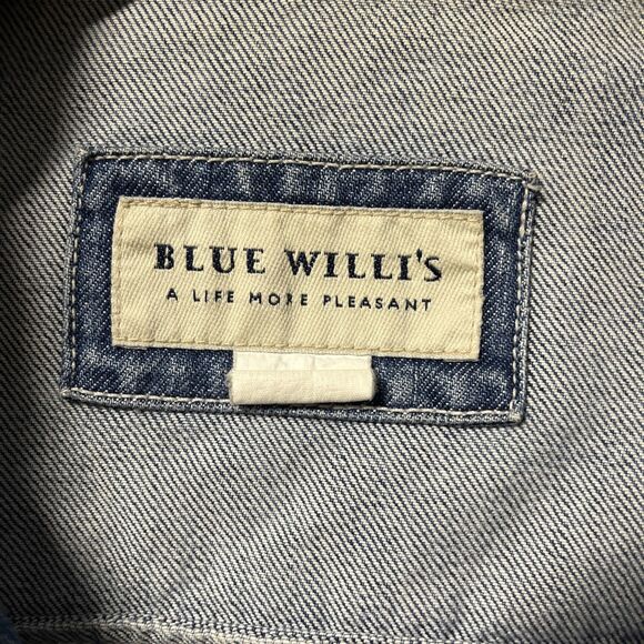 BLUE WILLI'S Rare Vintage Trucker Denim Jacket Blue Jean Mens Size XXXL - Picture 2 of 16